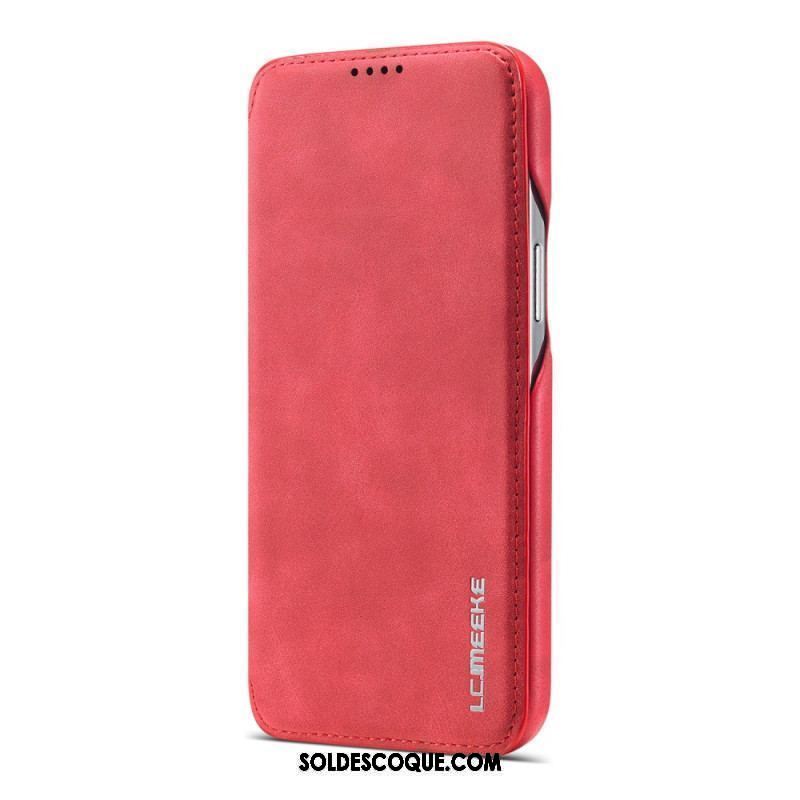 Flip Cover iPhone 15 Plus Simili Cuir LC.IMEEKE