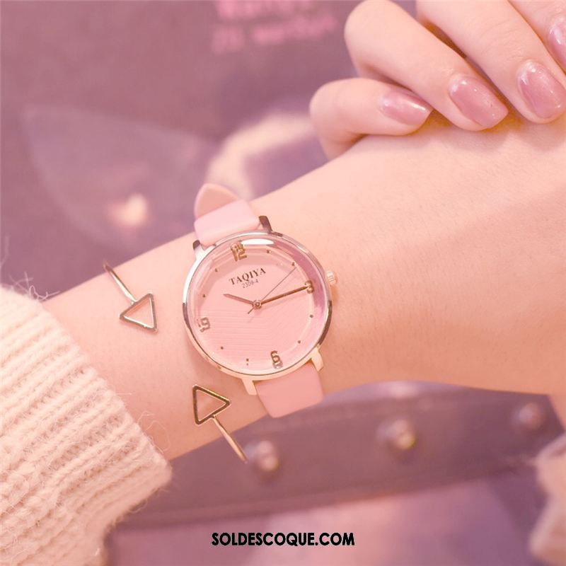 Gant Femme Art Pratique Montre À Bracelet Tendance Rose En Ligne