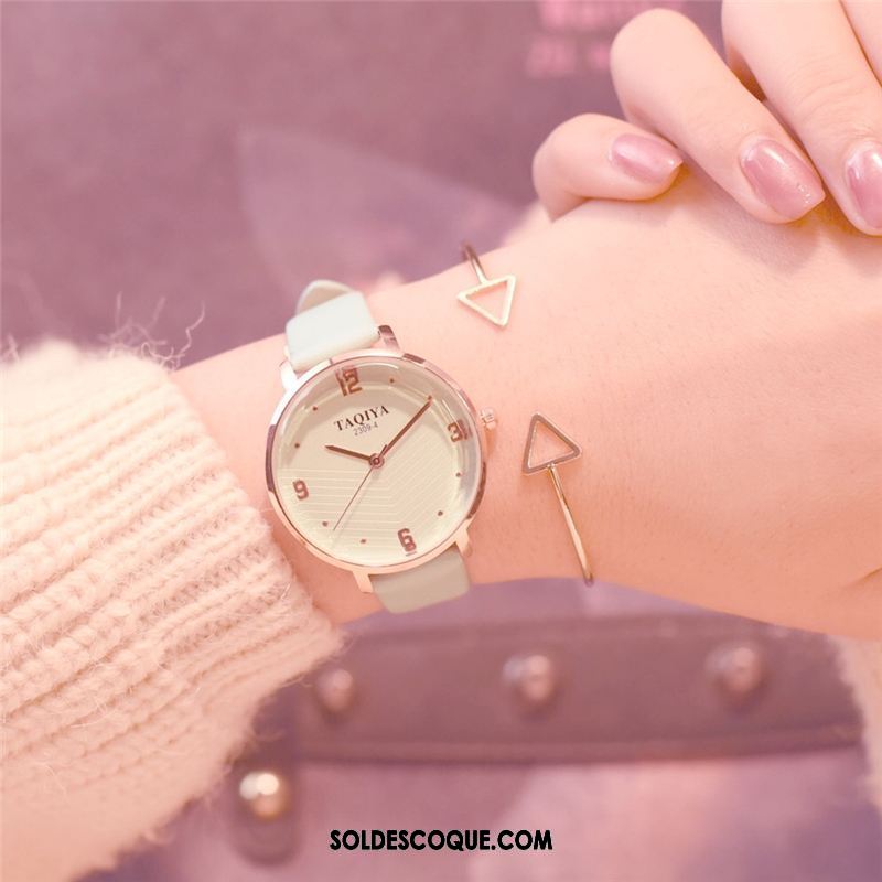 Gant Femme Art Pratique Montre À Bracelet Tendance Rose En Ligne