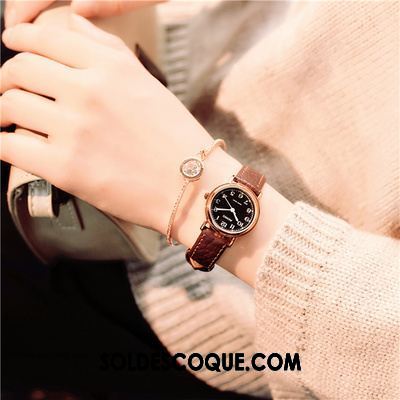 Gant Femme Authentique Mini Marque Rétro Montre À Quartz Pas Cher