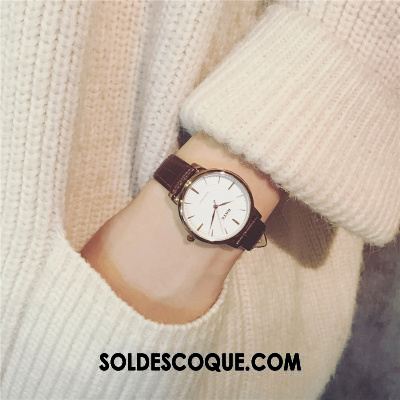 Gant Femme Authentique Mini Marque Rétro Montre À Quartz Pas Cher
