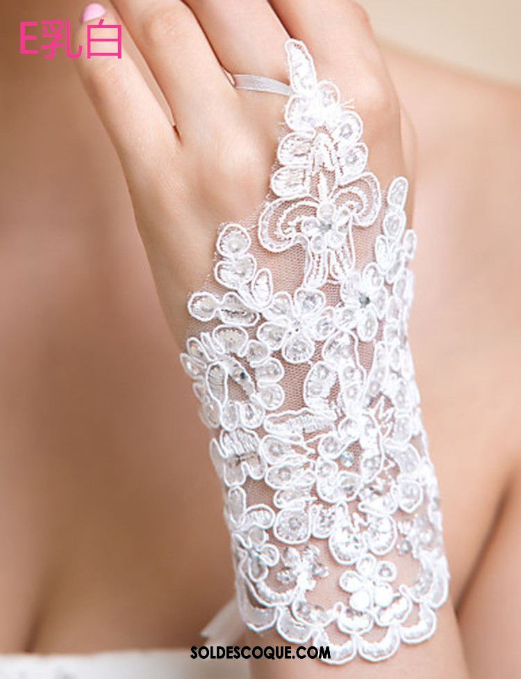 Gant Femme Blanc Le Nouveau Accessoires La Mariée Robe En Ligne