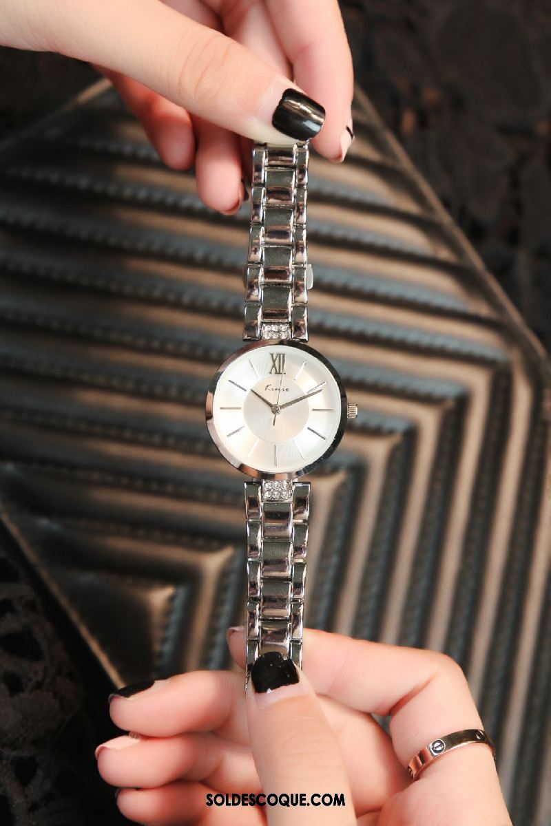 Gant Femme Cadeau Simple Montre À Bracelet Spécial Étanche Soldes