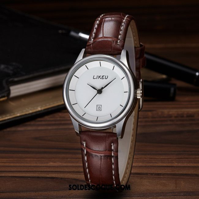 Gant Femme Calendrier Mode Amoureux Homme Montre À Quartz France