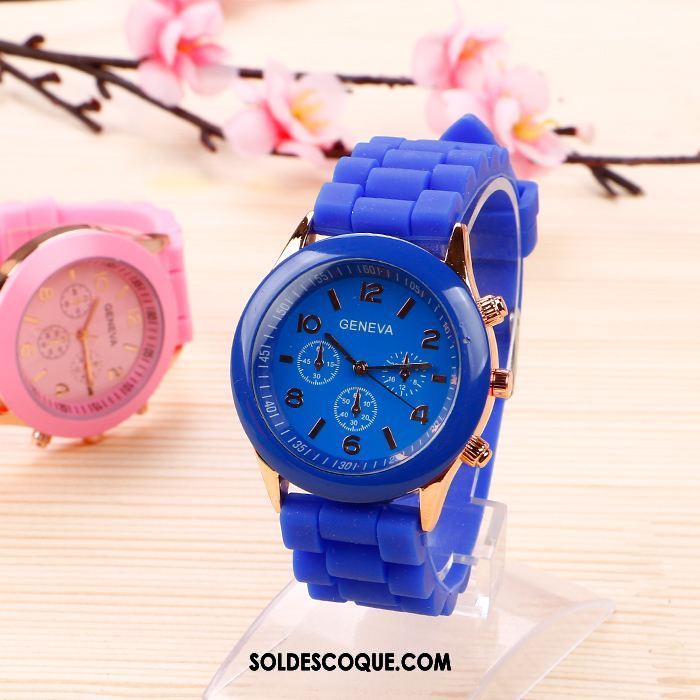 Gant Femme Charmant Étanche Couleurs De Bonbon Montre À Bracelet Frais Soldes