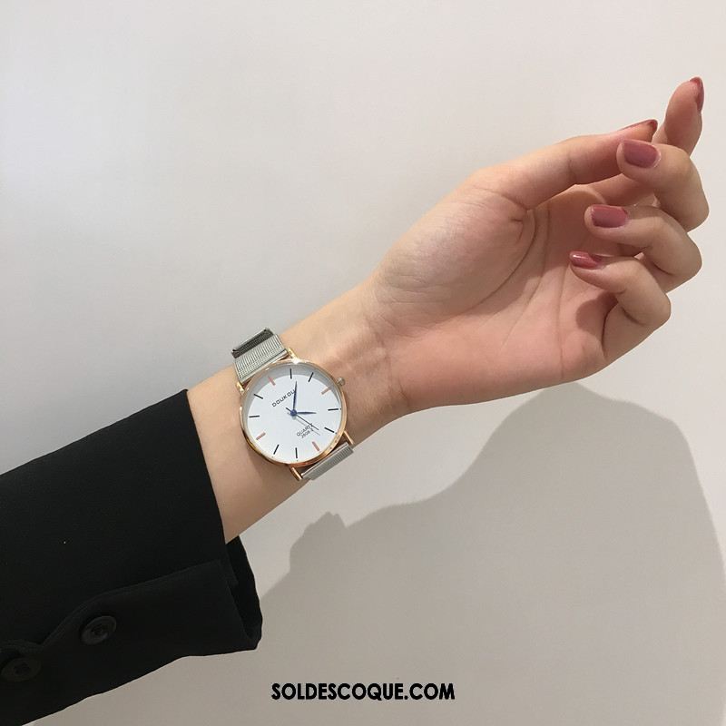 Gant Femme Chaîne All-match Tendance Simple Montre À Quartz En Vente