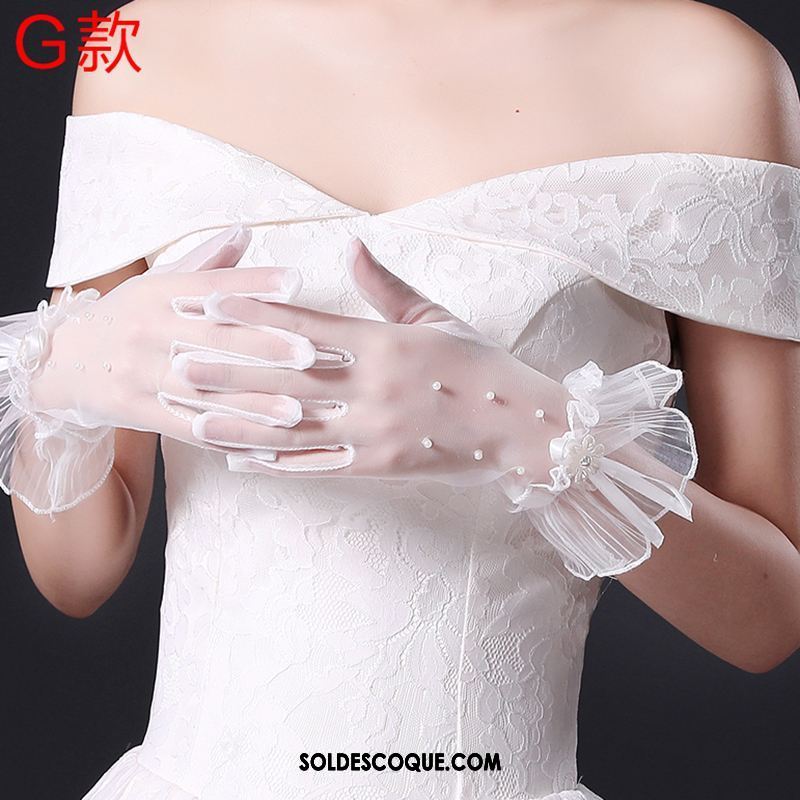 Gant Femme Le Nouveau Blanc Section Mince La Mariée Accessoires En Vente