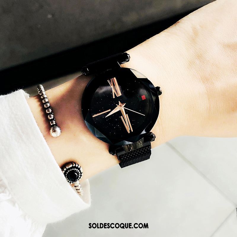 Gant Femme Le Nouveau Montre À Bracelet Simple Ciel Étoilé Mode Soldes