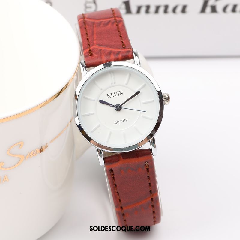 Gant Femme Mode Montre À Bracelet Amoureux Art Loisir Soldes