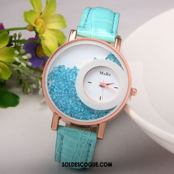 Gant Femme Mode Pierres De Strass Montre À Bracelet Personnalité Atmosphère Pas Cher