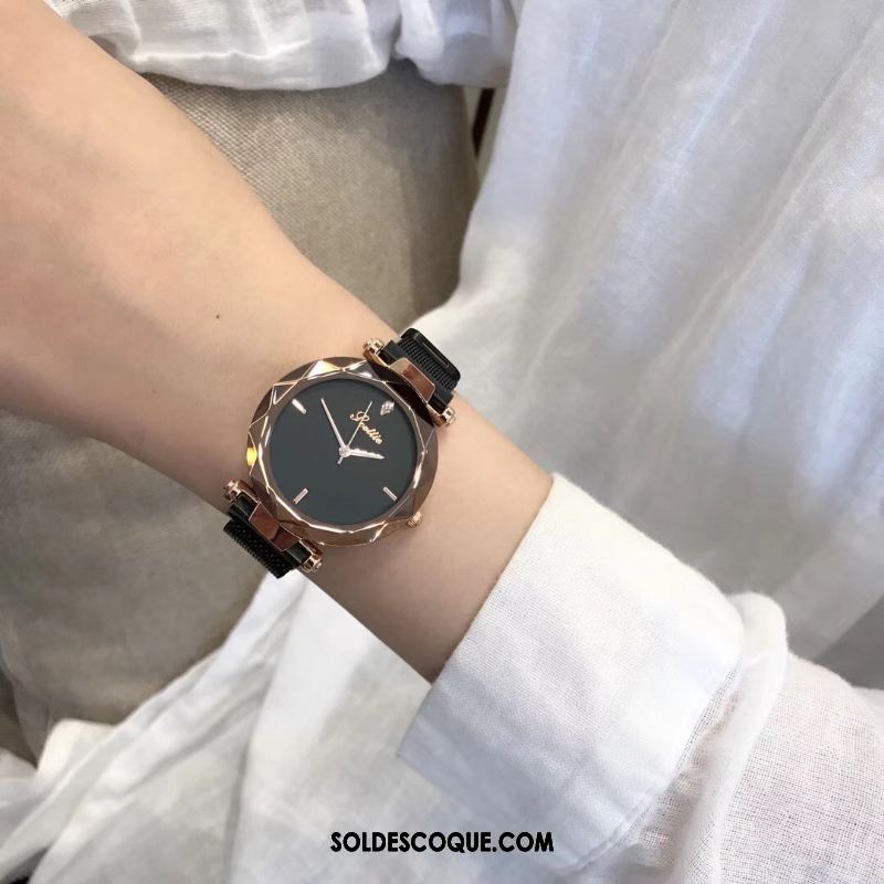 Gant Femme Mode Tendance Rouge Montre À Bracelet Étanche France