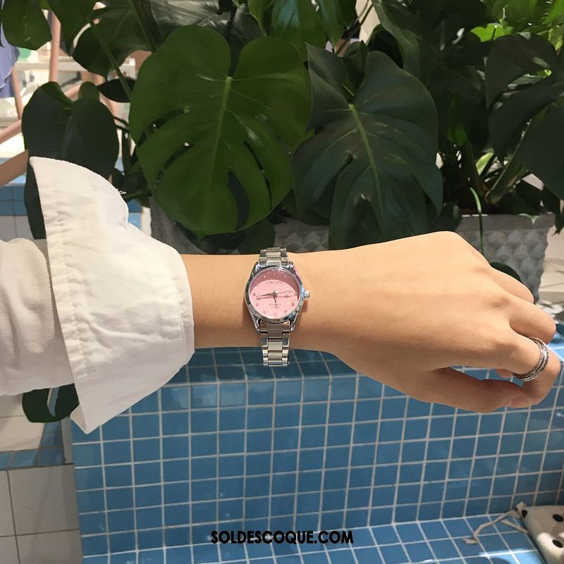 Gant Femme Rond Le Nouveau Montre À Quartz Montre À Bracelet Étudiant France