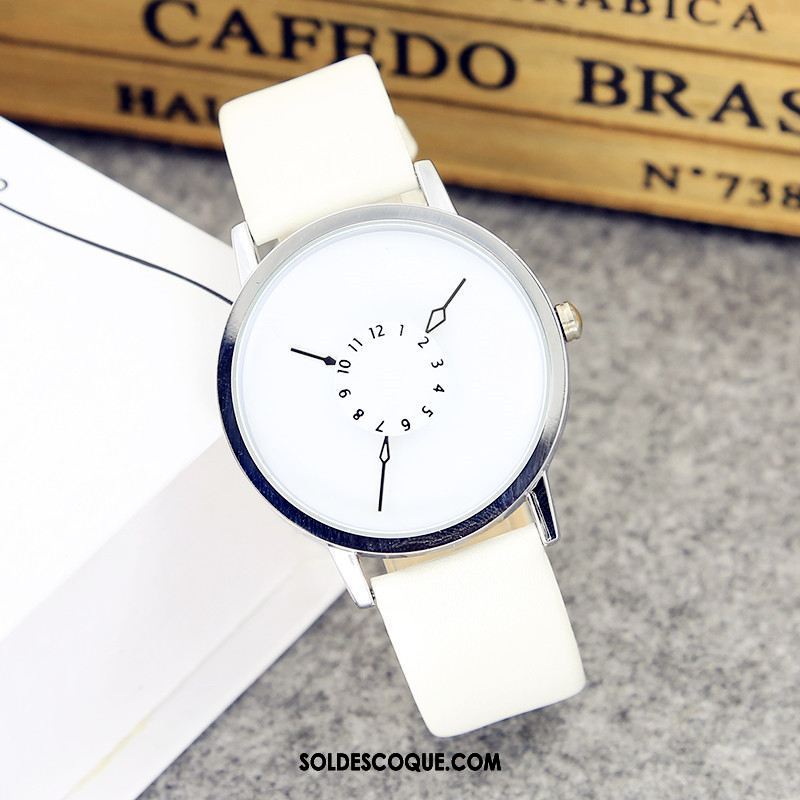 Gant Femme Simple Milieu Montre À Bracelet Personnalité Amoureux Pas Cher