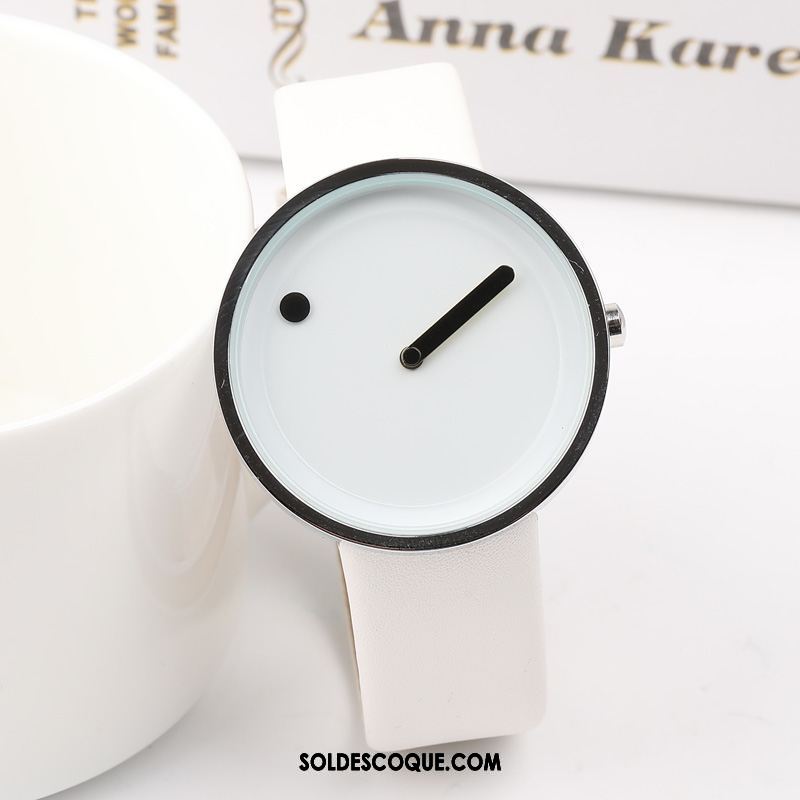 Gant Femme Simple Milieu Montre À Bracelet Personnalité Amoureux Pas Cher