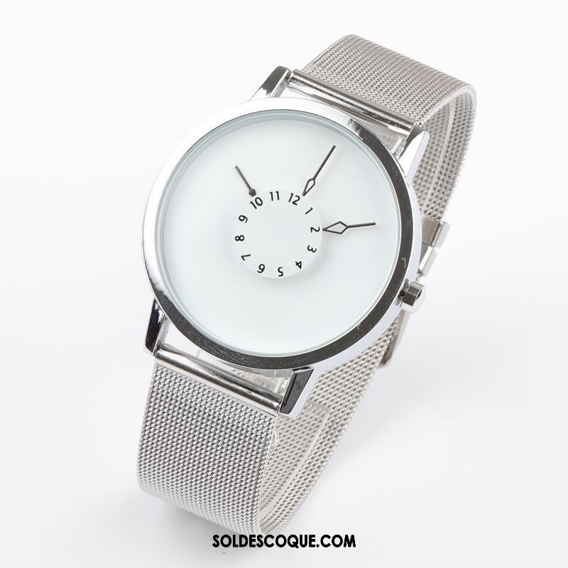 Gant Femme Simple Milieu Montre À Bracelet Personnalité Amoureux Pas Cher