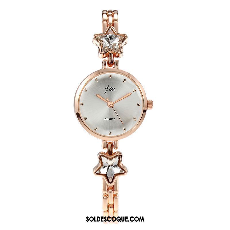 Gant Femme Simple Tendance Loisir Montre À Bracelet Mode Pas Cher