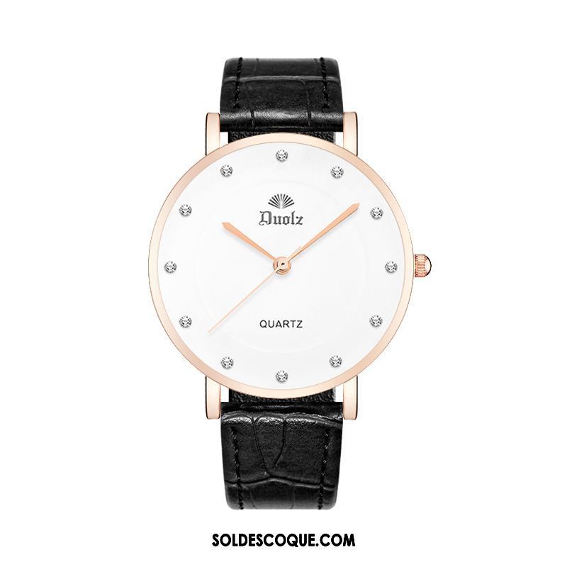 Gant Femme Tendance Amoureux Montre À Bracelet Pierres De Strass Ceinture En Ligne