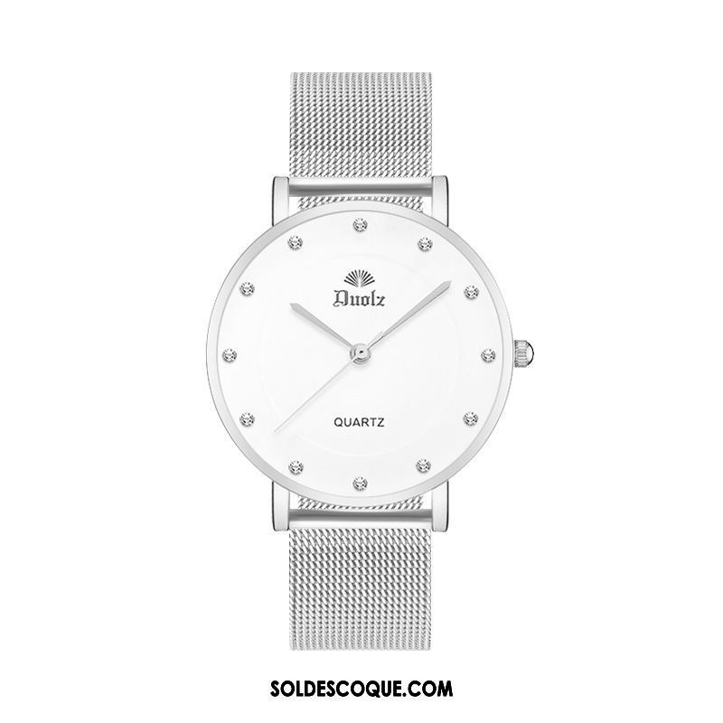 Gant Femme Tendance Amoureux Montre À Bracelet Pierres De Strass Ceinture En Ligne