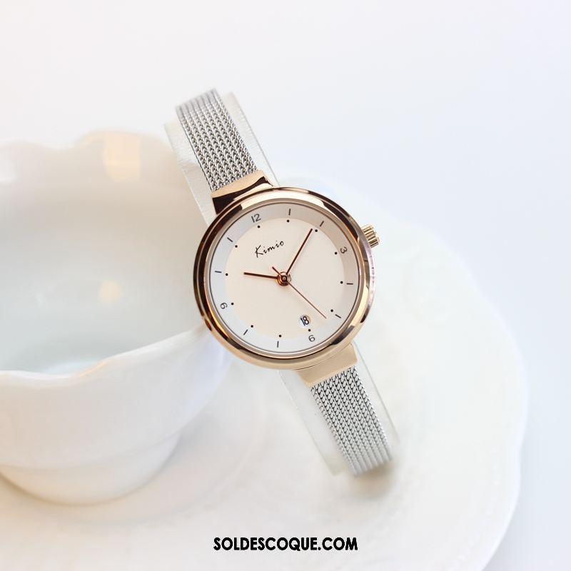 Gant Femme Tendance Loisir Tempérament Montre À Quartz Calendrier Soldes