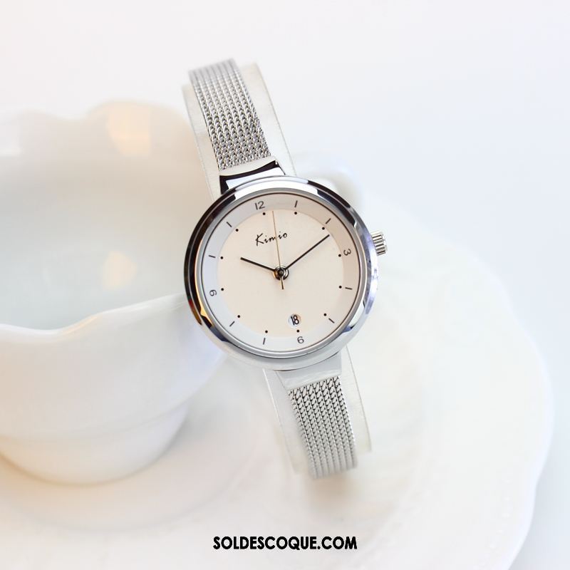 Gant Femme Tendance Loisir Tempérament Montre À Quartz Calendrier Soldes