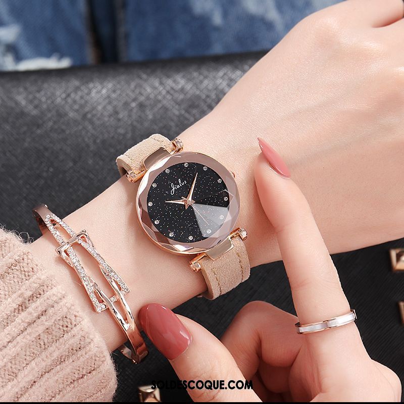 Gant Femme Tendance Montre À Bracelet Le Nouveau Loisir Étudiant Soldes