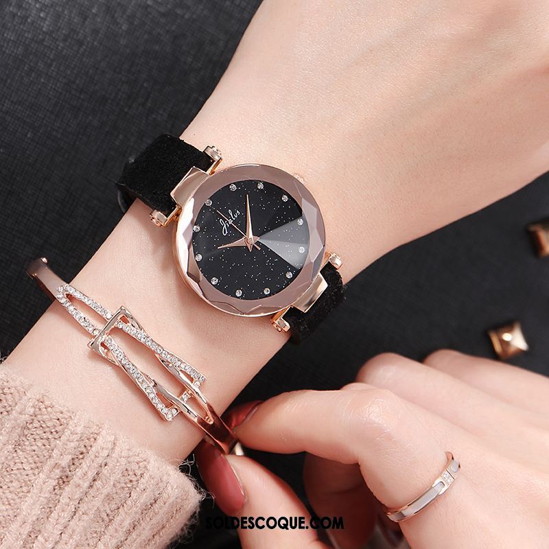 Gant Femme Tendance Montre À Bracelet Le Nouveau Loisir Étudiant Soldes