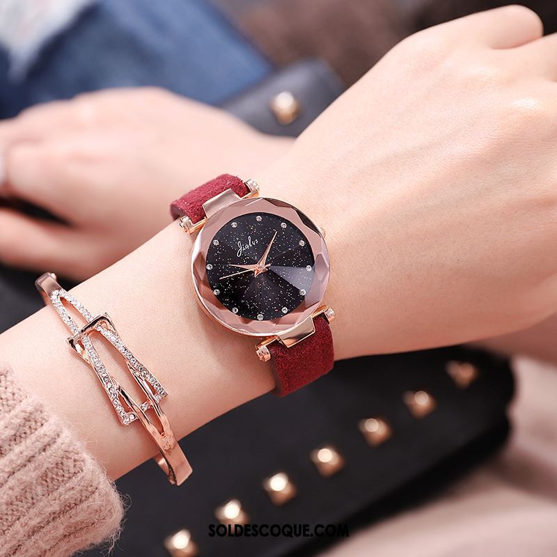 Gant Femme Tendance Montre À Bracelet Le Nouveau Loisir Étudiant Soldes