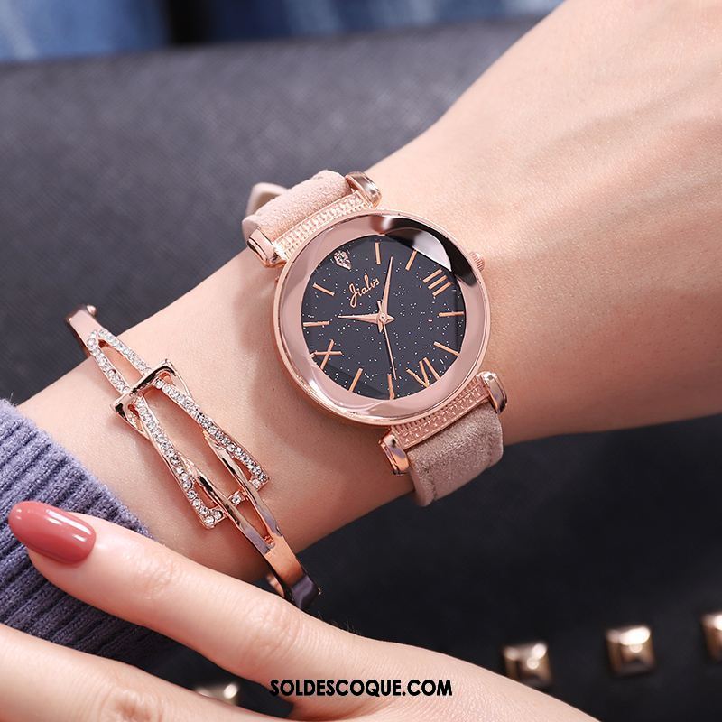 Gant Femme Tendance Montre À Bracelet Le Nouveau Loisir Étudiant Soldes