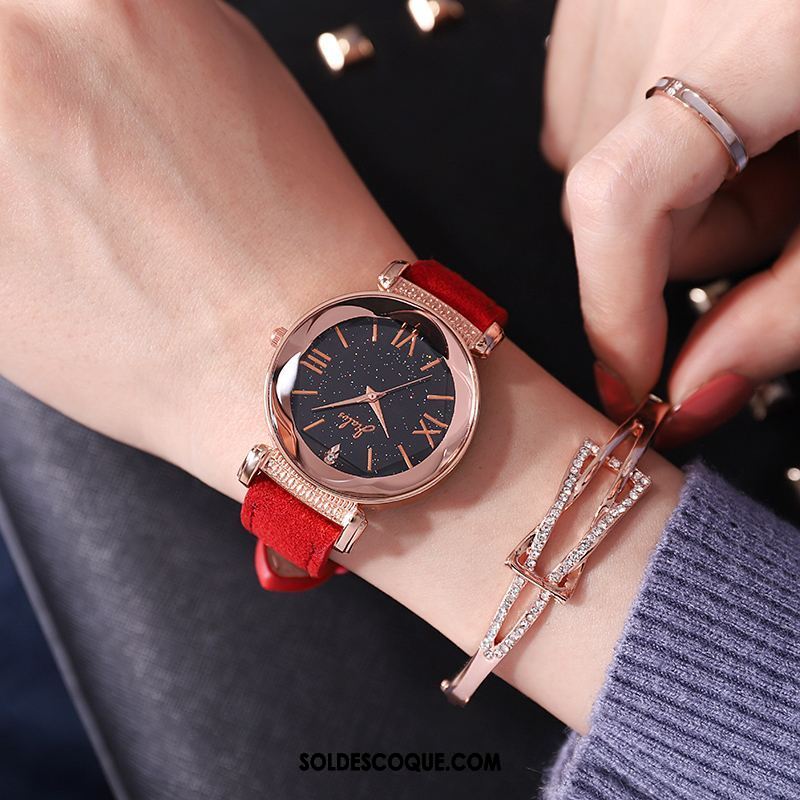 Gant Femme Tendance Montre À Bracelet Le Nouveau Loisir Étudiant Soldes