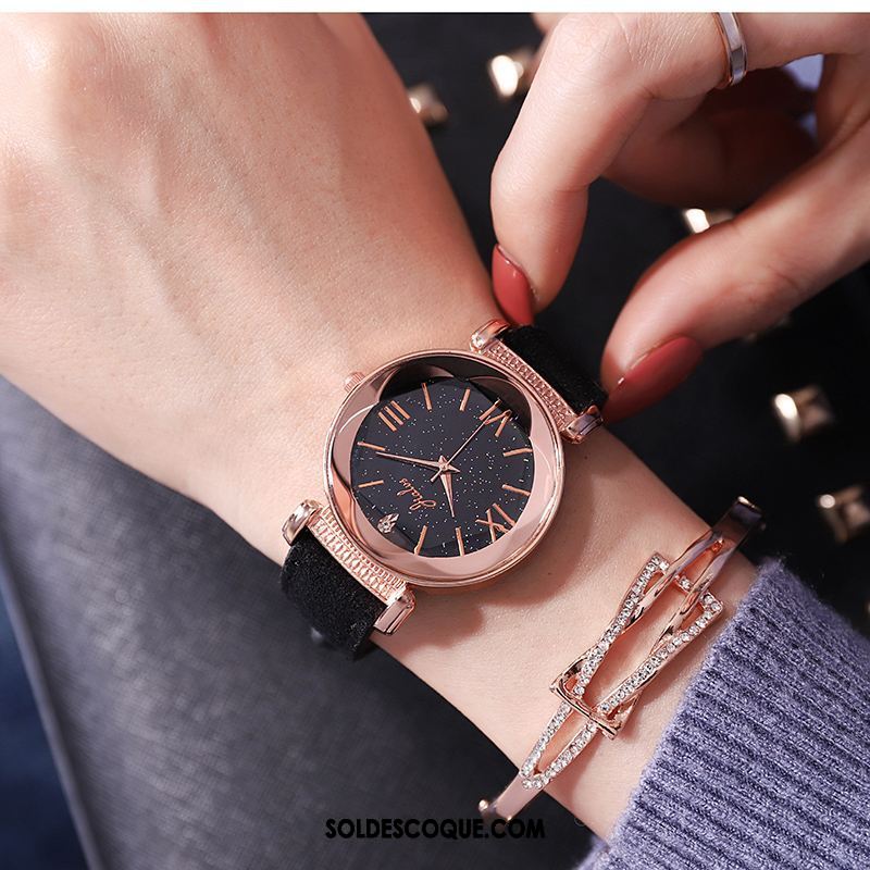 Gant Femme Tendance Montre À Bracelet Le Nouveau Loisir Étudiant Soldes