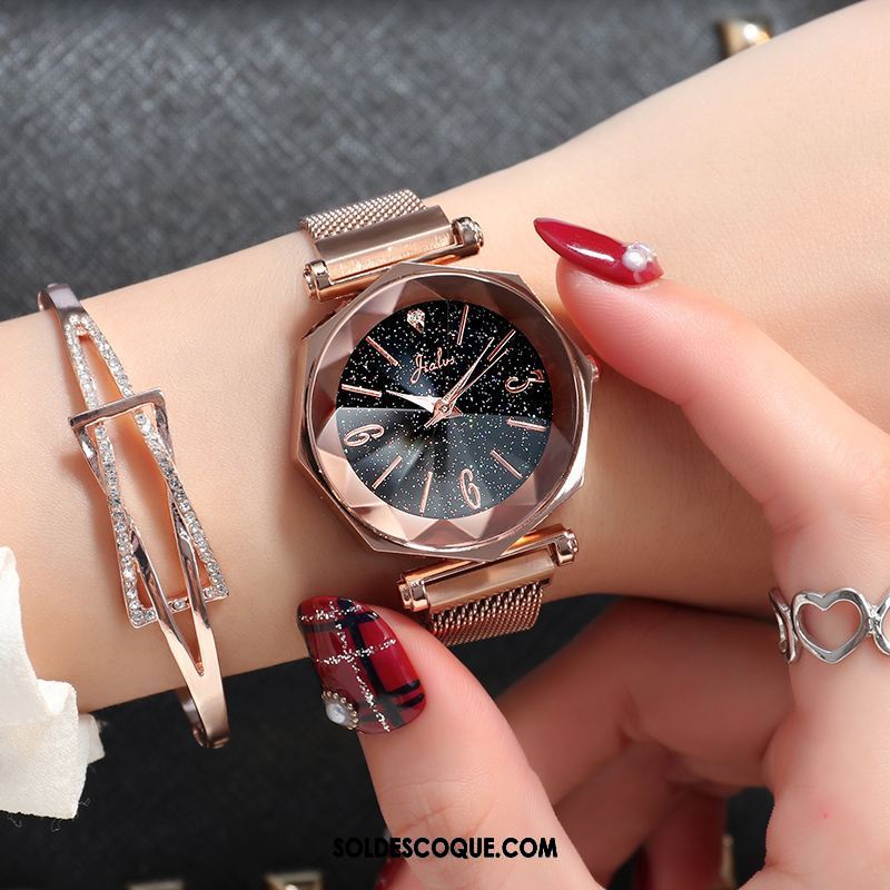 Gant Femme Tendance Montre À Bracelet Le Nouveau Loisir Étudiant Soldes