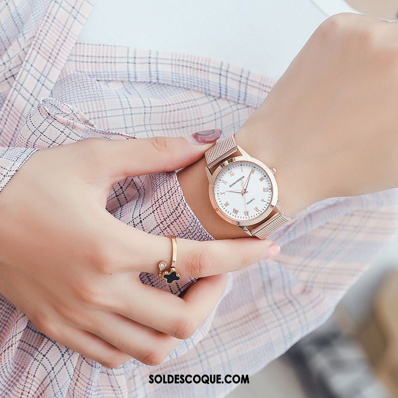 Gant Femme Étanche Étudiant Tendance Montre À Bracelet Mode Soldes