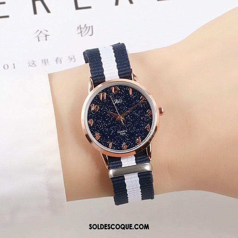 Gant Femme Étudiant Loisir Montre À Bracelet Montre À Quartz Amoureux Soldes