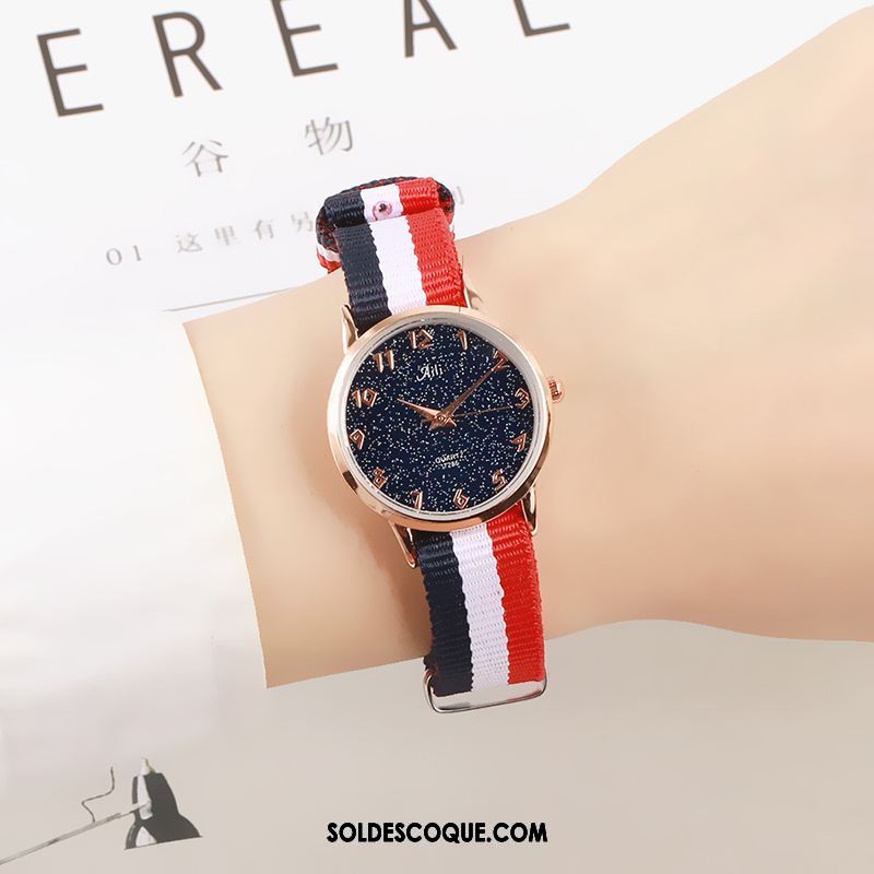 Gant Femme Étudiant Loisir Montre À Bracelet Montre À Quartz Amoureux Soldes