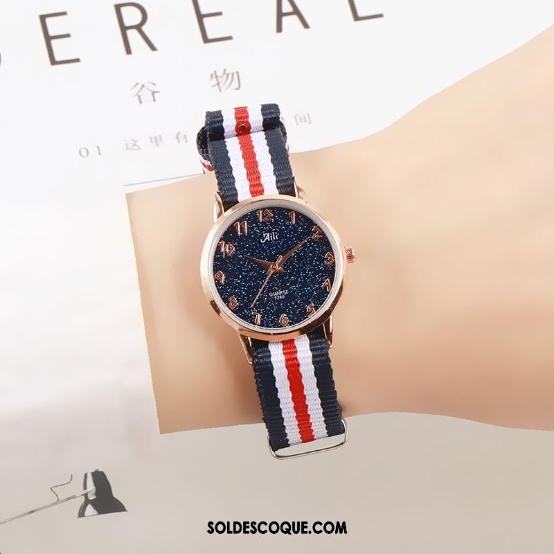 Gant Femme Étudiant Loisir Montre À Bracelet Montre À Quartz Amoureux Soldes