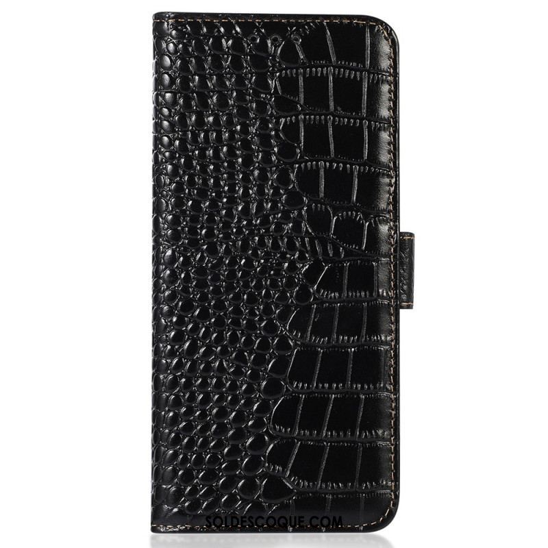 Housse Huawei Mate 50 Pro Style Crocodile RFID