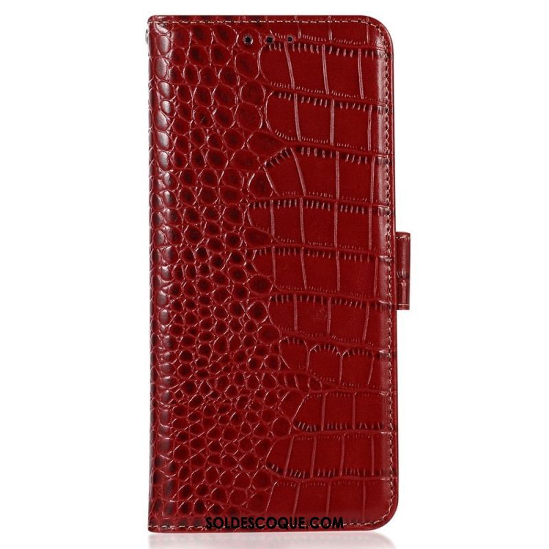 Housse Huawei Mate 50 Pro Style Crocodile RFID