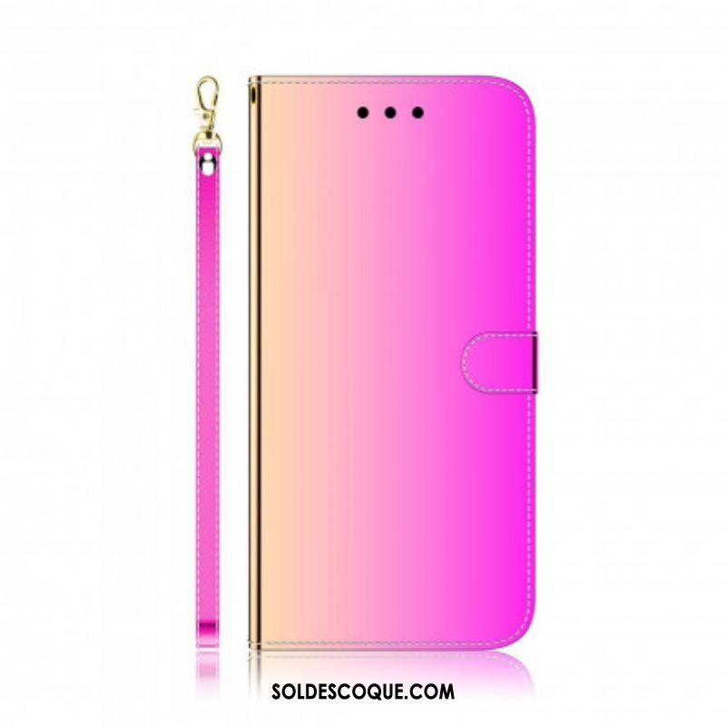 Housse Huawei P50 Pro Simili Cuir Couverture MIroir