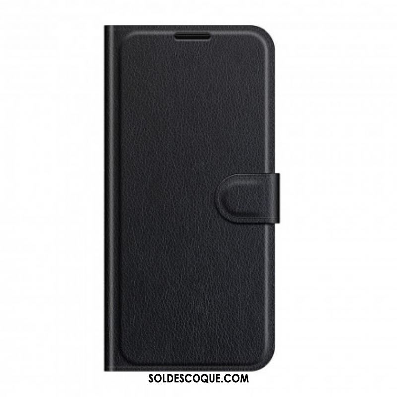 Housse Huawei P50 Pro Style Cuir Litchi Classique