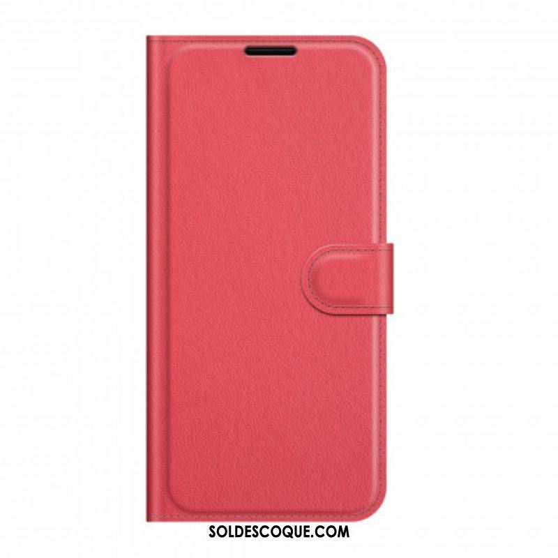 Housse Huawei P50 Pro Style Cuir Litchi Classique