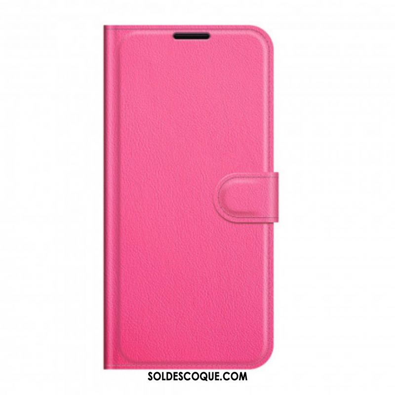 Housse Huawei P50 Pro Style Cuir Litchi Classique