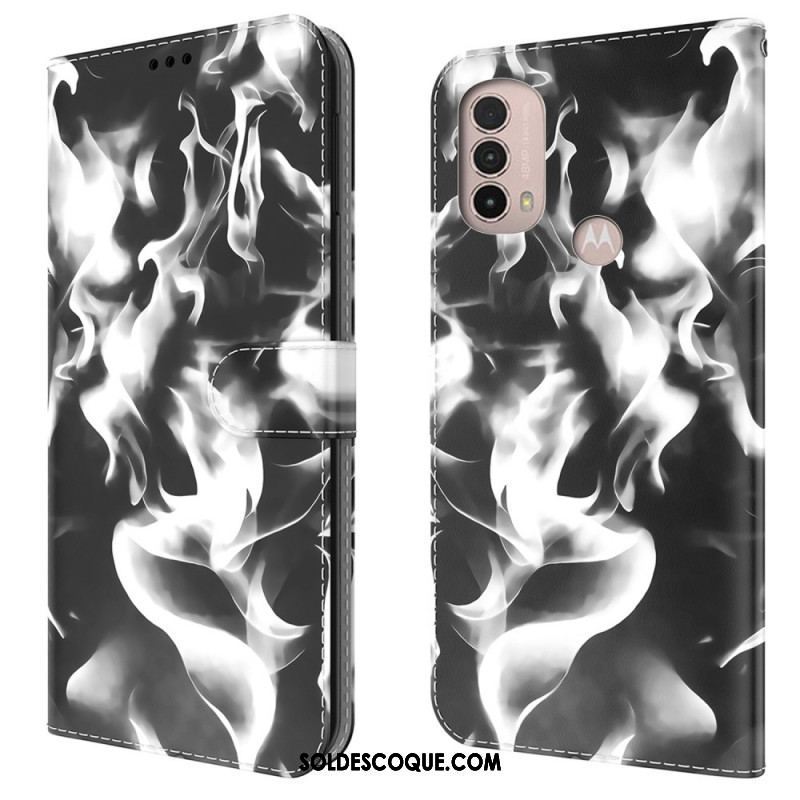 Housse Moto E40 / E30 /E20 Motif Abstrait