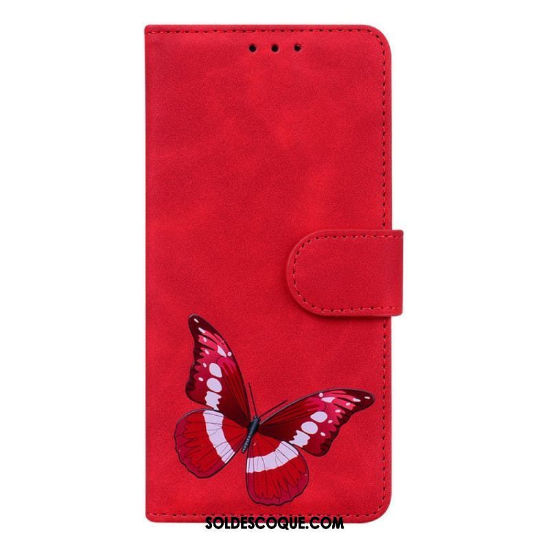 Housse Moto E40 / E30 / E20 Skin-Touch Papillon