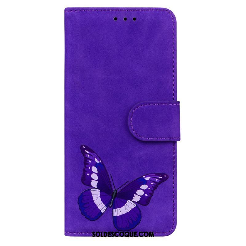 Housse Moto E40 / E30 / E20 Skin-Touch Papillon