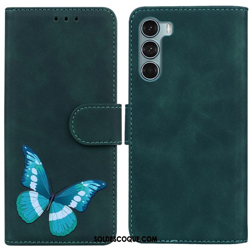 Housse Moto G200 5G Skin-Touch Papillon