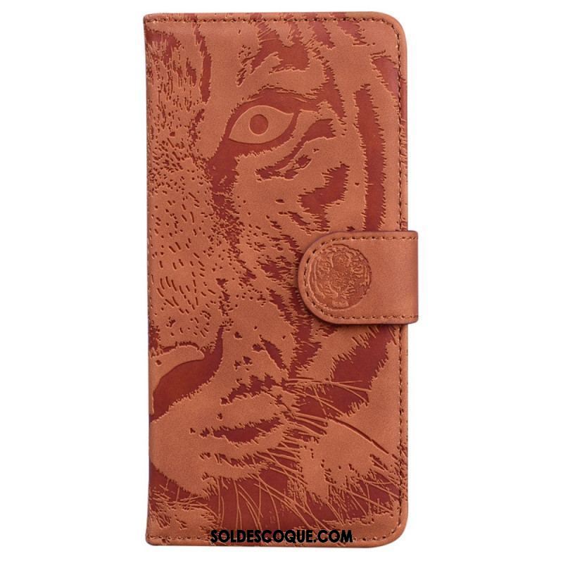 Housse Moto G41 / G31 Empreinte Face de Tigre