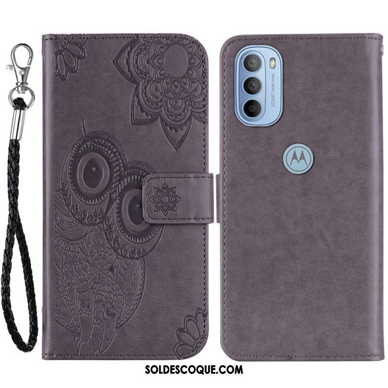 Housse Moto G41 / G31 Hibou Mandala