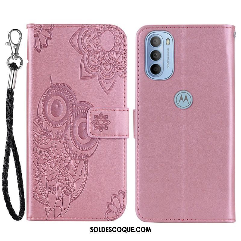 Housse Moto G41 / G31 Hibou Mandala