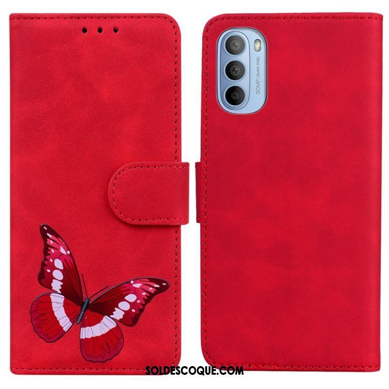 Housse Moto G41 / G31 Skin-Touch Papillon