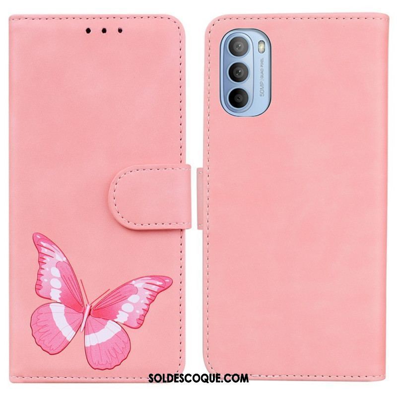 Housse Moto G41 / G31 Skin-Touch Papillon